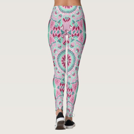 Leggings Mandala de saison d'été (Dos)