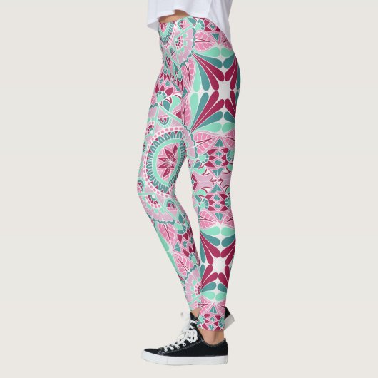 Leggings Mandala de saison d'été (Gauche)