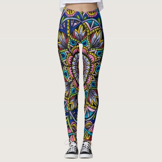Leggings Mandala d'été (Devant)