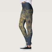 Leggings Mandala d'or (Gauche)
