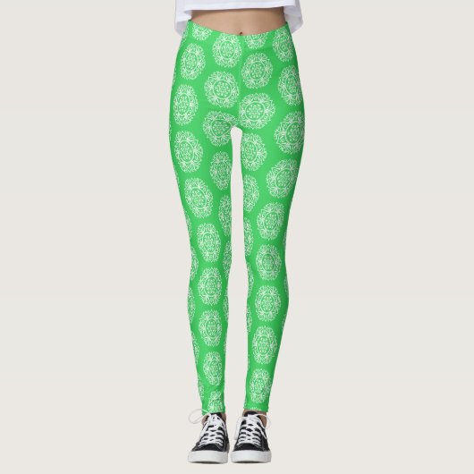 Leggings Mandala du printemps (Devant)