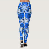 Leggings Mandala en bleu (Dos)