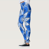Leggings Mandala en bleu (Gauche)