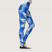 Leggings Mandala en bleu (Droite)