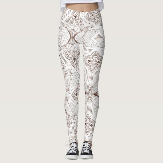 Leggings Mandala Fleur 1 (Devant)