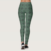 Leggings Mandala Green Grey (Dos)