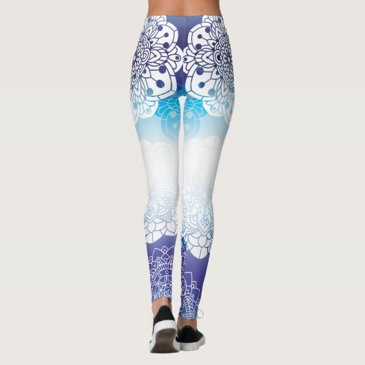 Leggings Mandala in Blue Hues (Dos)