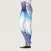 Leggings Mandala in Blue Hues (Gauche)