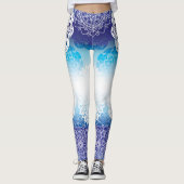 Leggings Mandala in Blue Hues (Devant)