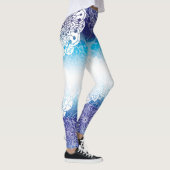 Leggings Mandala in Blue Hues (Droite)