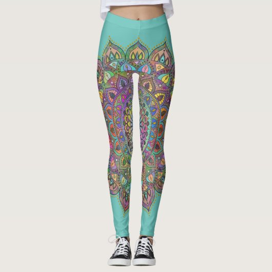 Leggings Mandala Inde Style 1 (Devant)