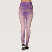 Leggings MANDALA ~ Jaune violet - Légendes (Dos)