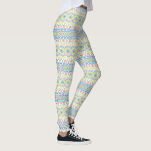 Leggings Mandala Kaleidoscope Coloré Clair