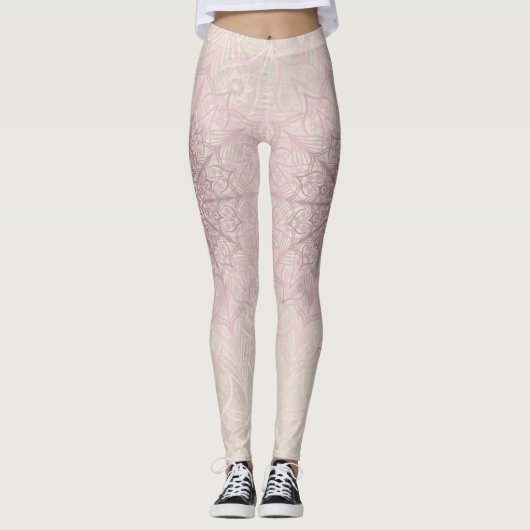 Leggings Mandala "La cuisse de la nymphe" (Devant)