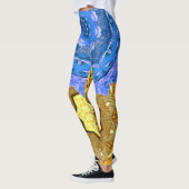 Leggings Mandala Magic Blue & Gold (Gauche)