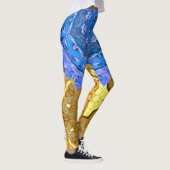 Leggings Mandala Magic Blue & Gold (Droite)
