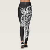 Leggings Mandala noir et blanc (Dos)