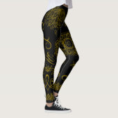 Leggings Mandala Noir/Or (Droite)