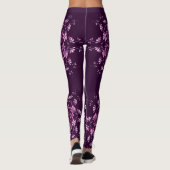 Leggings Mandala. pourpre floral (Dos)