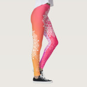 Leggings Mandala rose et jaune (Droite)
