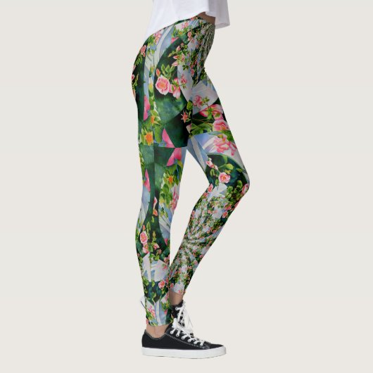 Leggings Mandala rose Mackinac (Droite)