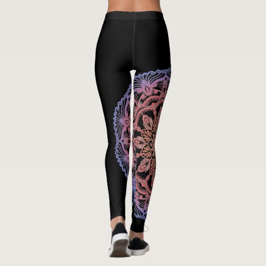 Leggings Mandala stupéfié par conception de Megaflora (Dos)