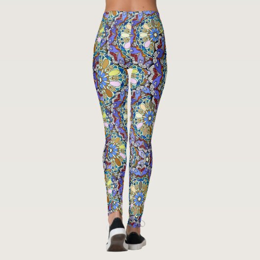 Leggings Mandala Style Doodle Art (Dos)