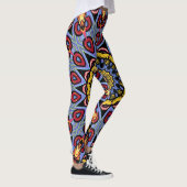 Leggings Mandala Trippy Retro Hippie Boho Chic Bohème (Droite)