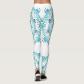 Leggings mandala. turquoise ethnique (Dos)
