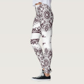 Leggings Mandala Vin Rouge (Gauche)