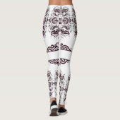 Leggings Mandala Vin Rouge (Dos)