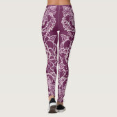 Leggings Mandala violet art IA (Dos)