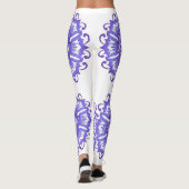 Leggings Mandala. violet floral (Dos)