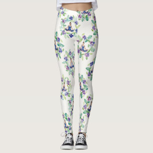 Leggings Mandalas Florales Biologiques Motif Sans Couture