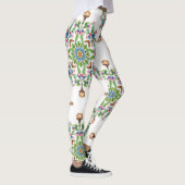 Leggings Mandalas Formed From Floral Seamless Pattern (Droite)