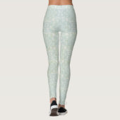 Leggings Mandalas vert clair, jaune et blanc (Dos)