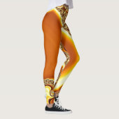 Leggings Mandelbrot Fractal Orange (Droite)