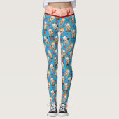 Leggings Maneki Neko Cat et Koi (Devant)