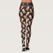 Leggings Maneki Neko Chat Japonais Noir (Dos)