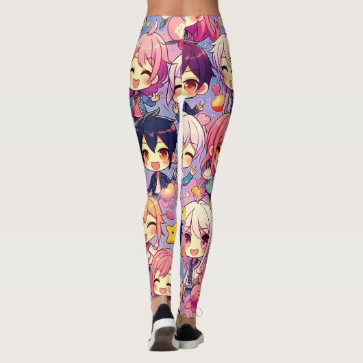 Leggings Manga Magic : Un Design Inspiré (Dos)