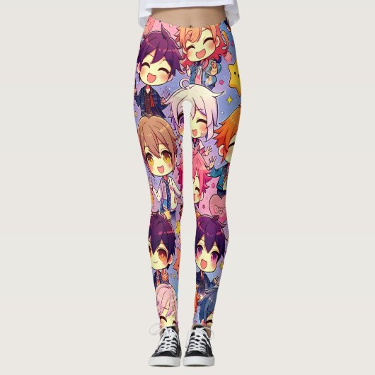 Leggings Manga Magic : Un Design Inspiré (Devant)