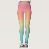 Leggings Manger Le Yoga Dormir Répéter Pastel Ombré (Devant)