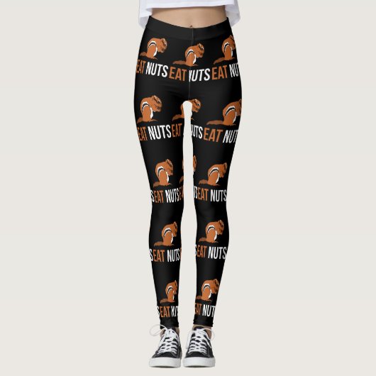 Leggings Mangez les écrous - écureuil (Devant)