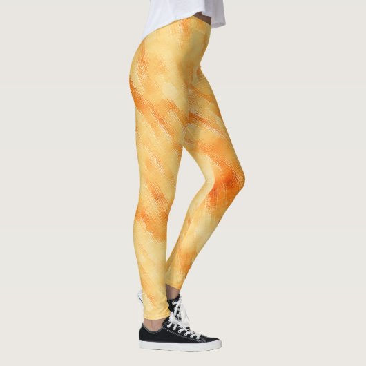 Leggings Mangue rustique jaune comme la peinture texturée (Droite)