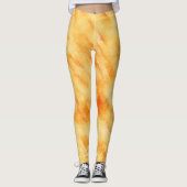 Leggings Mangue rustique jaune comme la peinture texturée (Devant)