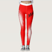 Leggings Manque dans un texte grand avec Motif de point sur (Devant)