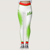 Leggings Manque dans un texte grand avec Motif de point sur (Devant)