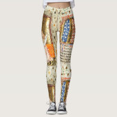 Leggings manuscrit illustré médiéval (Devant)