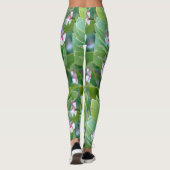 Leggings manzanita blanche fleurit vert (Dos)