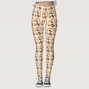 Leggings Maquillage Cosmétique Motif Cosmetologie tendance